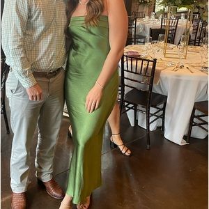 Hello Molly Satin Strapless Dress